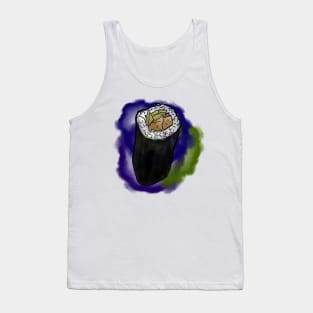 Sushi Roll - colourful ink splatter background Tank Top